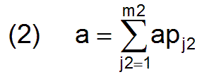 equation (2)