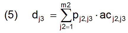 equation (5)